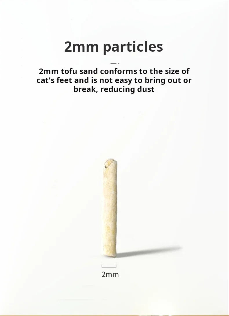 6-Liter Pack Natural Soybean Residue Cat Litter Tofu Eco-Friendly Four Scents Available Cat Litter Alternative