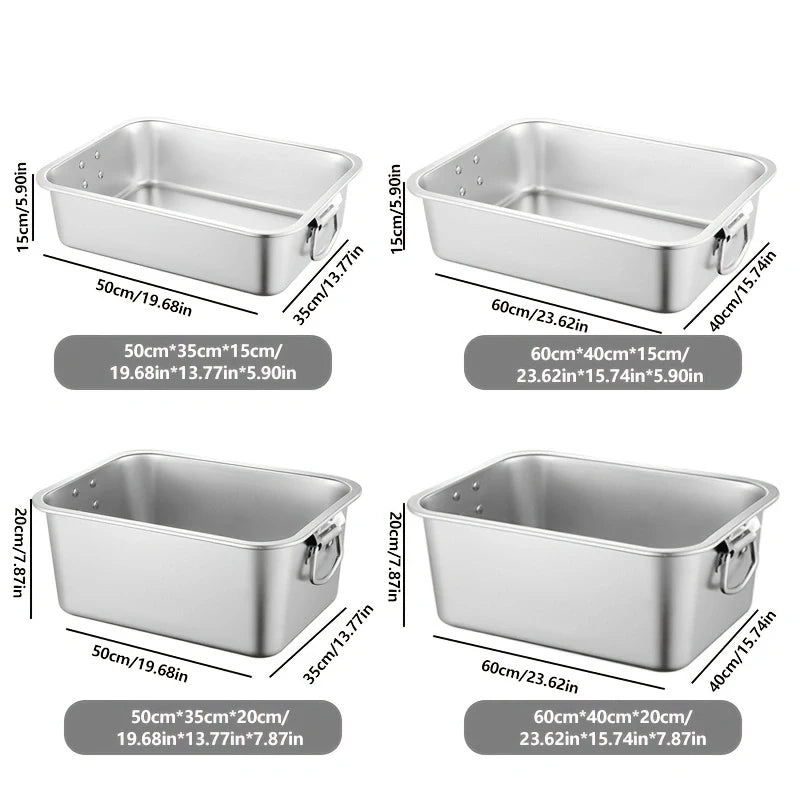 Large Litter Tray With Handles Durable Stainless Steel Litter Box Spacious Low Entry Design For Easy Access To Pet Accessories
