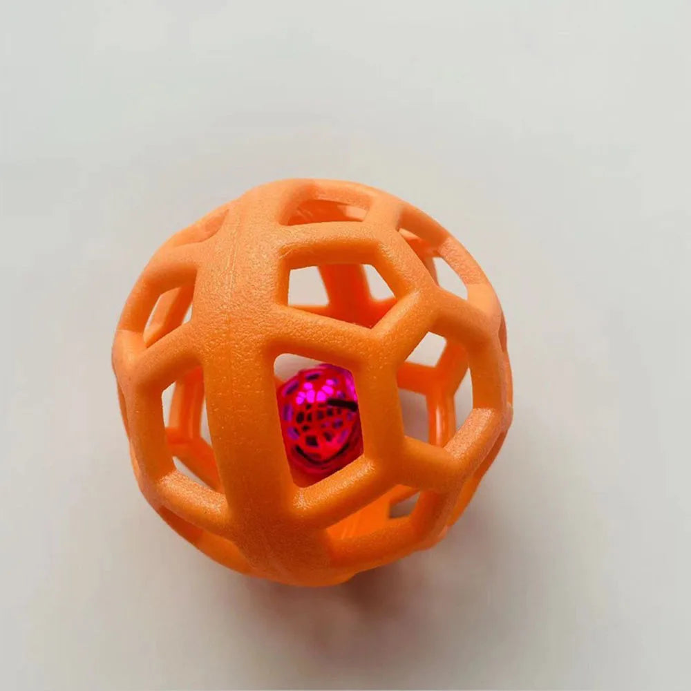 Dog Toy Ball, Pet Boredom Relief Bell Ball, Interactive Play Toy for Dogs, Fun Chew Ball with Bell